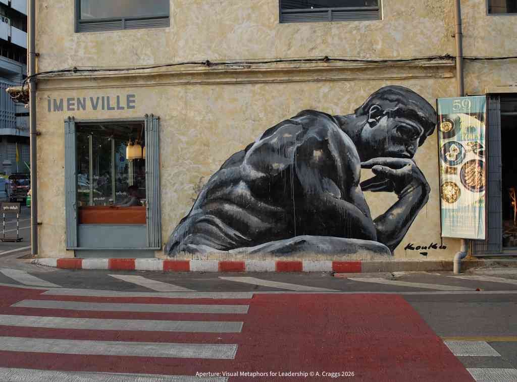 Rodin Mural Bangkok Thailand 2024